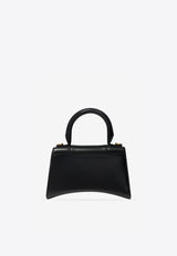Balenciaga Hourglass XS Top Handle Bag in Patent Leather 592833 1QJ4M-1000 Black