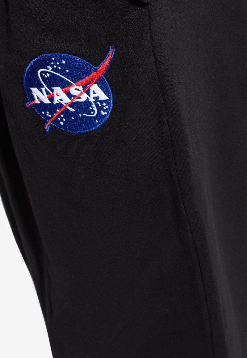 Balenciaga NASA Patch Track Pants 641673 TKVD8-1070 Black