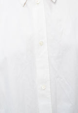 Balenciaga Long-Sleeved Oversized Shirt 642300 TYB18-9000 White