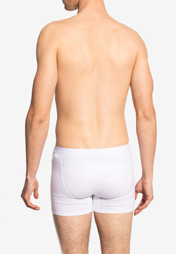 Balenciaga Logo Waistband Boxer Shorts 657391 4A8B8-9000 White