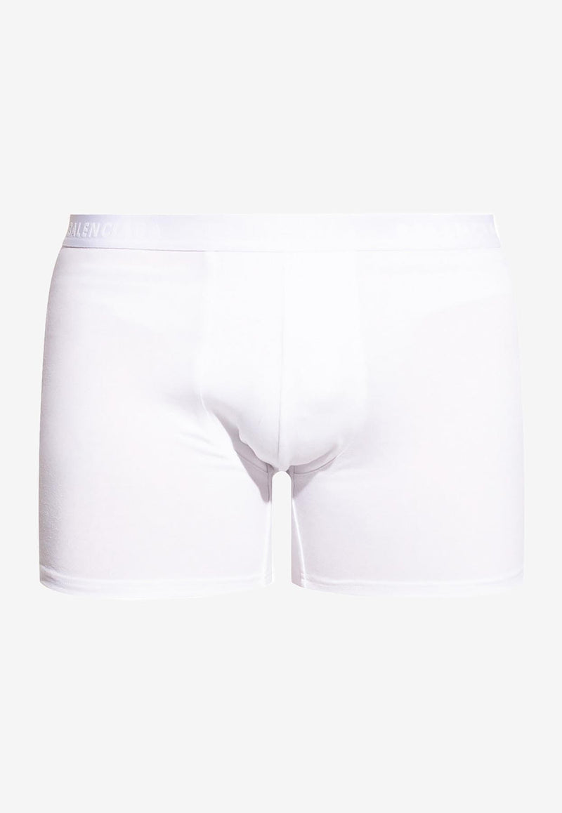 Balenciaga Logo Waistband Boxer Shorts 657391 4A8B8-9000 White