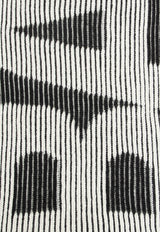 Balenciaga Knitted Logo Reversible Scarf Monochrome 675328 T1615-1070