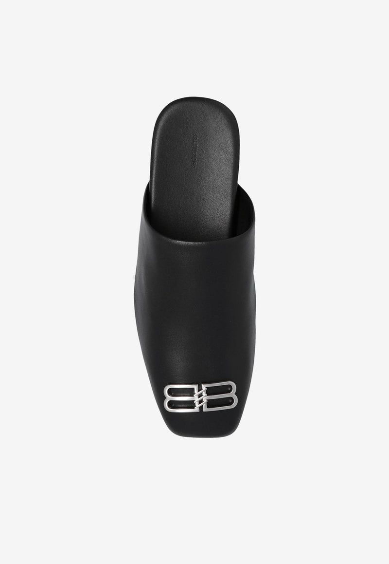 Balenciaga Cosy BB Leather Mules Black 716615 WDAT1-1008