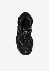 Balenciaga Triple S Low-Top Logo Sneakers Black 524039 W2FA1-1090