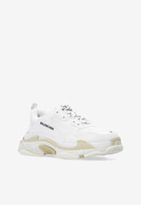 Balenciaga Triple S Low-Top Sneakers in Double Foam and Mesh White 534217 W2CA1-9000
