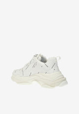 Balenciaga Triple S Low-Top Logo Sneakers White 536737 W2FA1-9010