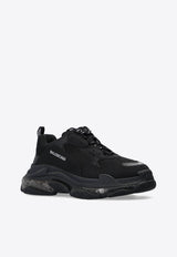 Balenciaga Triple S Clear Sole Sneakers Black 541624 W2FB1-1000