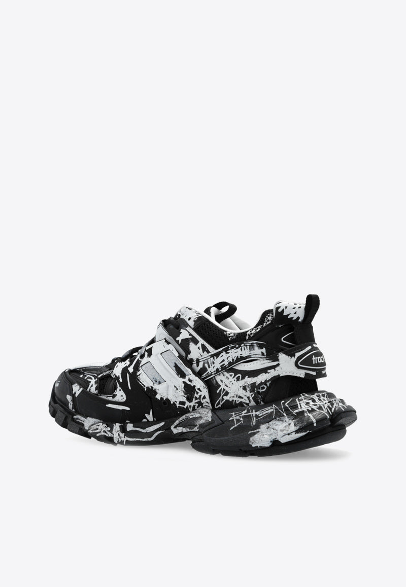 Balenciaga Track Graffiti Low-Top Sneakers 542023 W3RRA-1090 Black