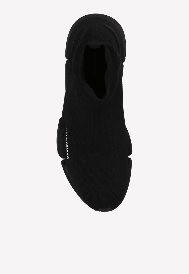 Balenciaga Speed 2.0 Stretch Knit Sneakers 617239 W2DB1-1013 Black