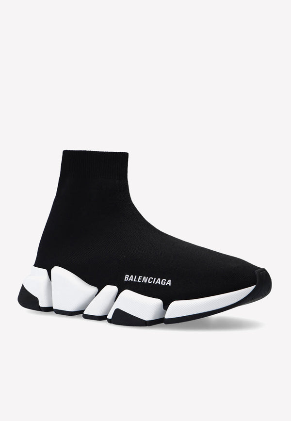 Balenciaga Speed 2.0 Stretch Knit Sneakers 617239 W2DB2-1015 Black