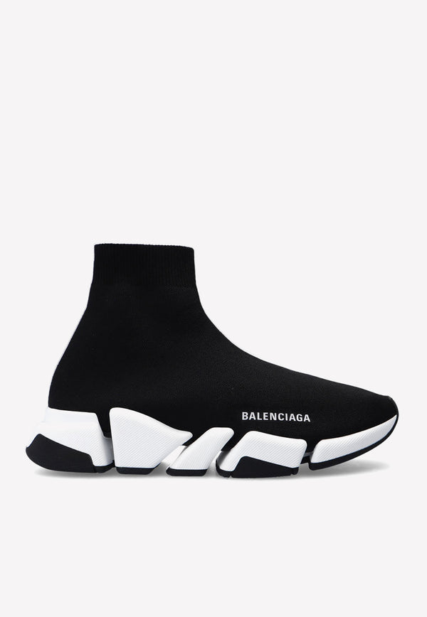 Balenciaga Speed 2.0 Stretch Knit Sneakers 617239 W2DB2-1015 Black