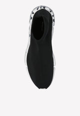 Balenciaga Speed 2.0 Graffiti Stretch Knit Sneakers 617239 W2DD4-1091 Black
