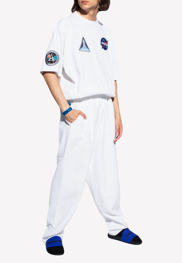 Balenciaga NASA Logo Short-Sleeved T-shirt 651795 TKVD7-9040 White