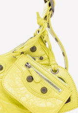 Balenciaga Le Cagole XS Leather Shoulder Bag 671309 1VG9Y-7302 Yellow