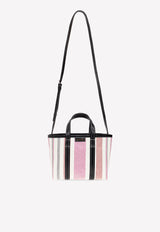 Balenciaga Barbes Vertical Stripe Tote Bag 671404 2107S-5865 Multicolor