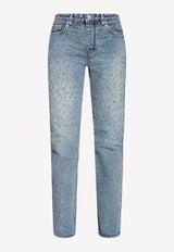 Balenciaga Distressed Slim Jeans 681734 TJW60-4012 Blue