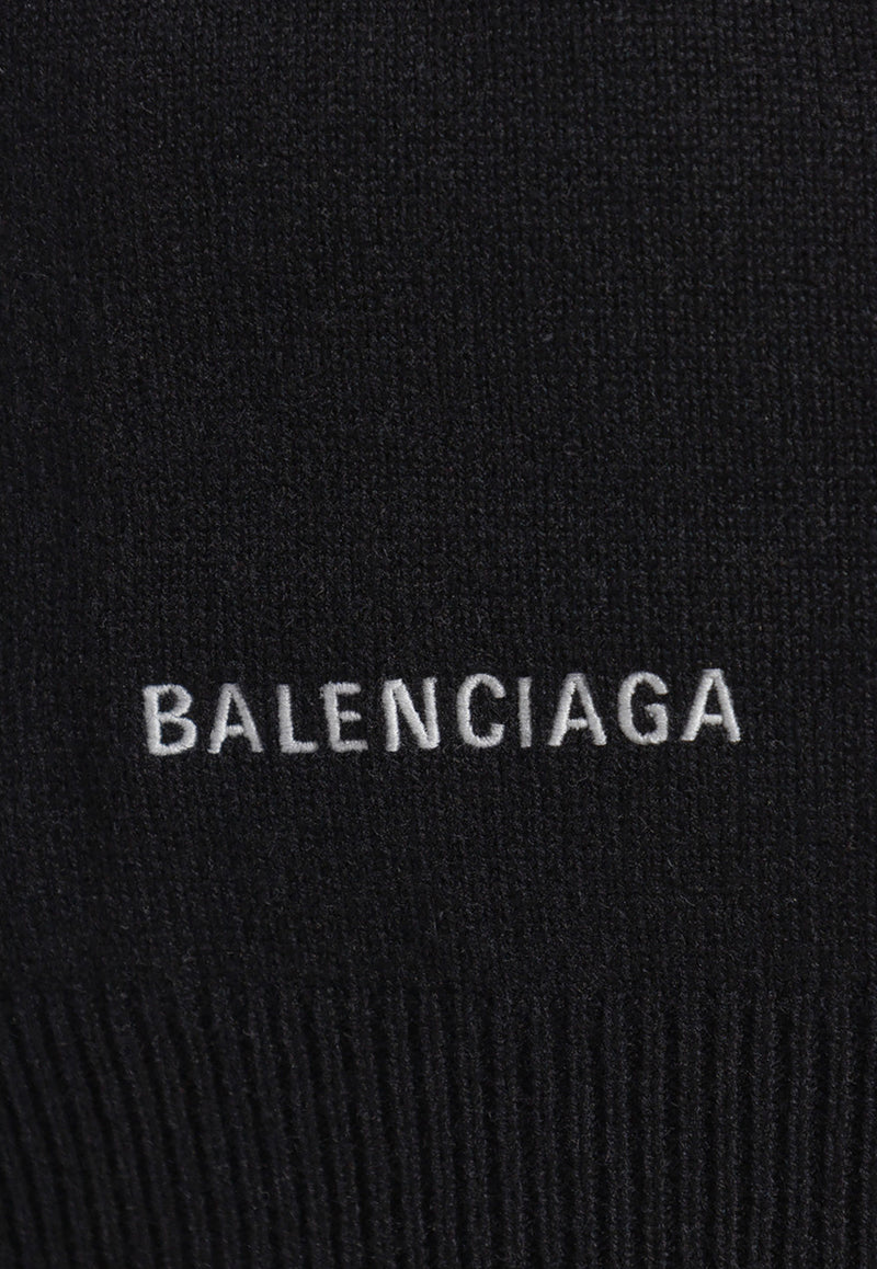 Balenciaga Logo Sweater in Cashmere 682004 T4124-1000 Black