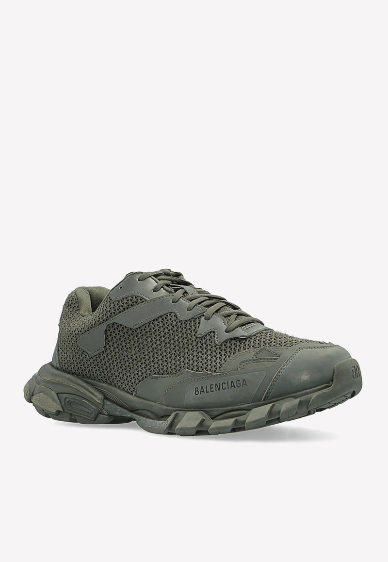 Balenciaga Track.3 Low-Top Sneakers in Mesh and Nylon Green 700875 W3RF1-3210