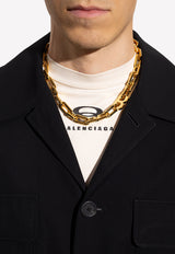 Balenciaga B-chain Necklace Gold 703237 TZ99G-0027