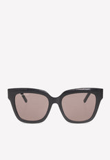 Balenciaga Rive Gauche D-Frame Sunglasses 703437 T0001-2553 Gray