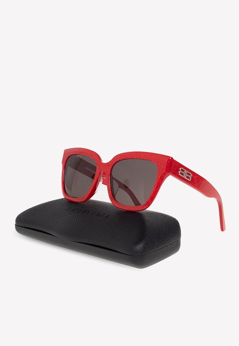 Balenciaga Rive G D-Frame Sunglasses 703437 T0038-6135 Red