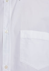 Balenciaga Oversized Long-Sleeved Shirt 725367 TYB18-9000 White