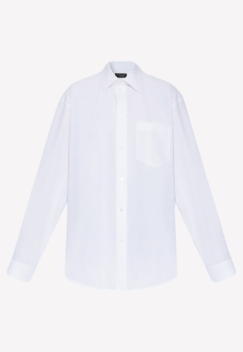 Balenciaga Oversized Hourglass Shirt 725703 TYB18-9000 White