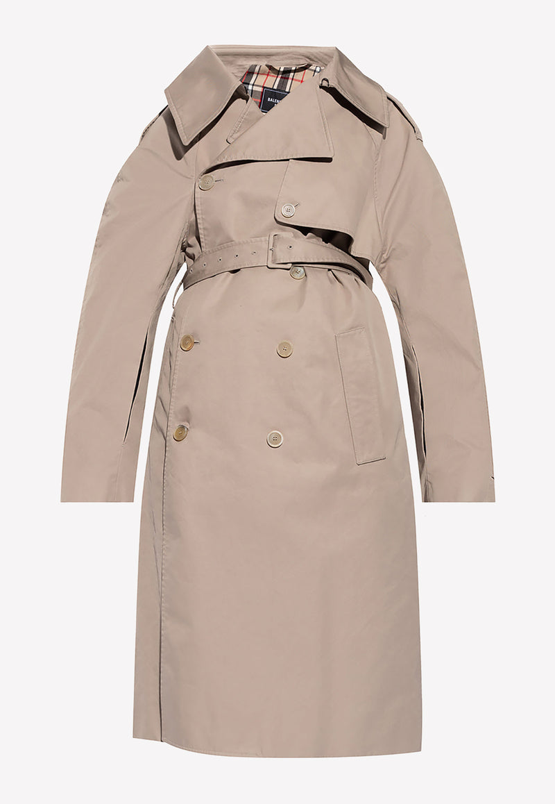 Double-Breasted Trench Coat 663007 TKP06-9501