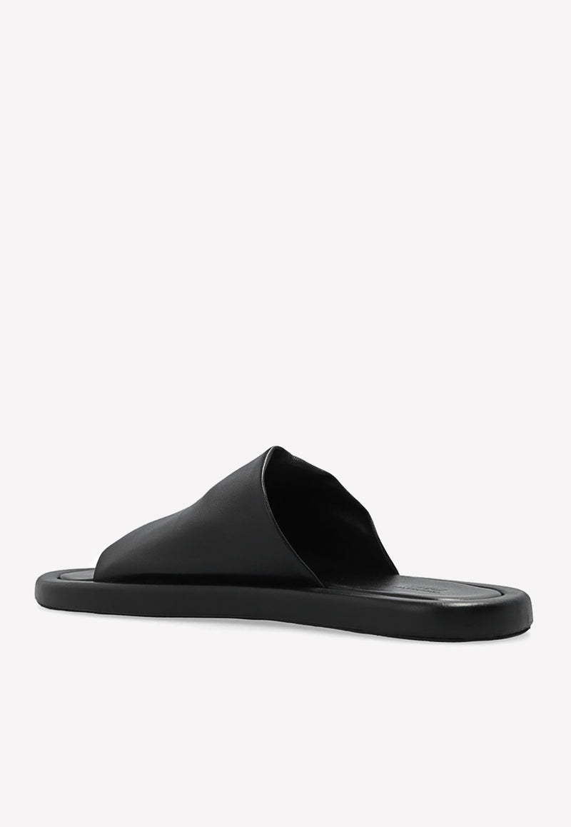 Balenciaga Ease Leather Slides Black 694631 WA2M0-1000