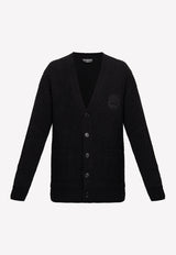 Balenciaga Oversized Knitted Wool Cardigan Black 696182 T1645-1000