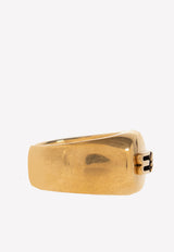 Balenciaga BB Icon Signet Ring Gold 696222 TZ99J-0604