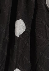 Balenciaga Backwrap Polka Dot Midi Dress Black 698284 TML51-1070