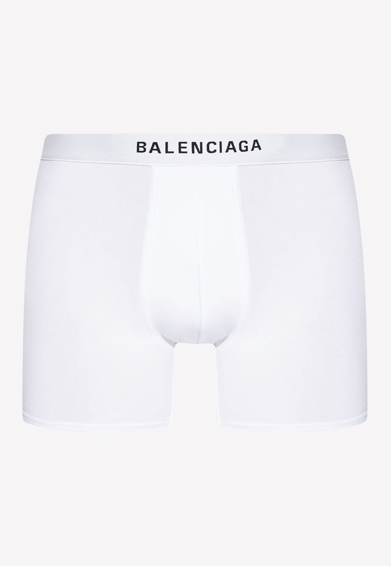Balenciaga Logo-Print Boxers White 698423 4C5B7-9060