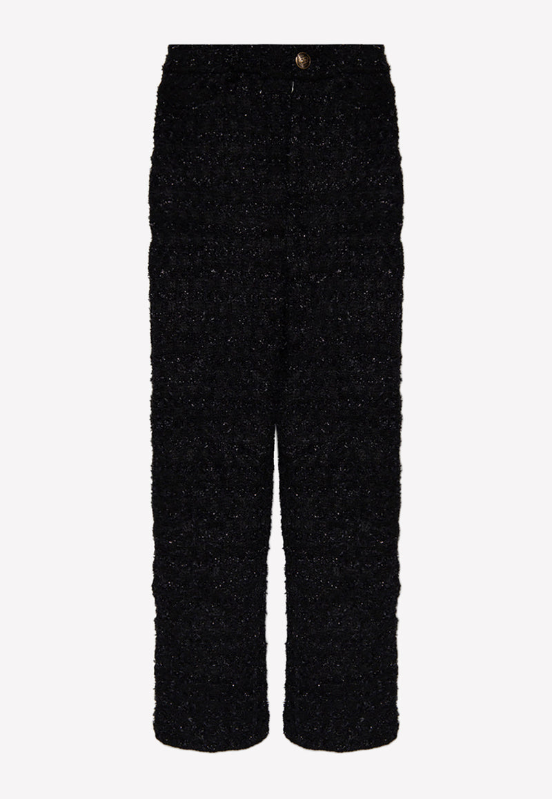 Balenciaga Baggy Tweed Pants 704579 T1651-1000 Black