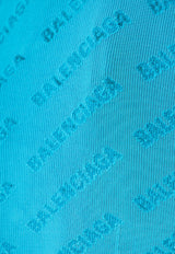 Balenciaga Oversized Ribbed Turtleneck Sweater 719056 T5188-4600 Blue