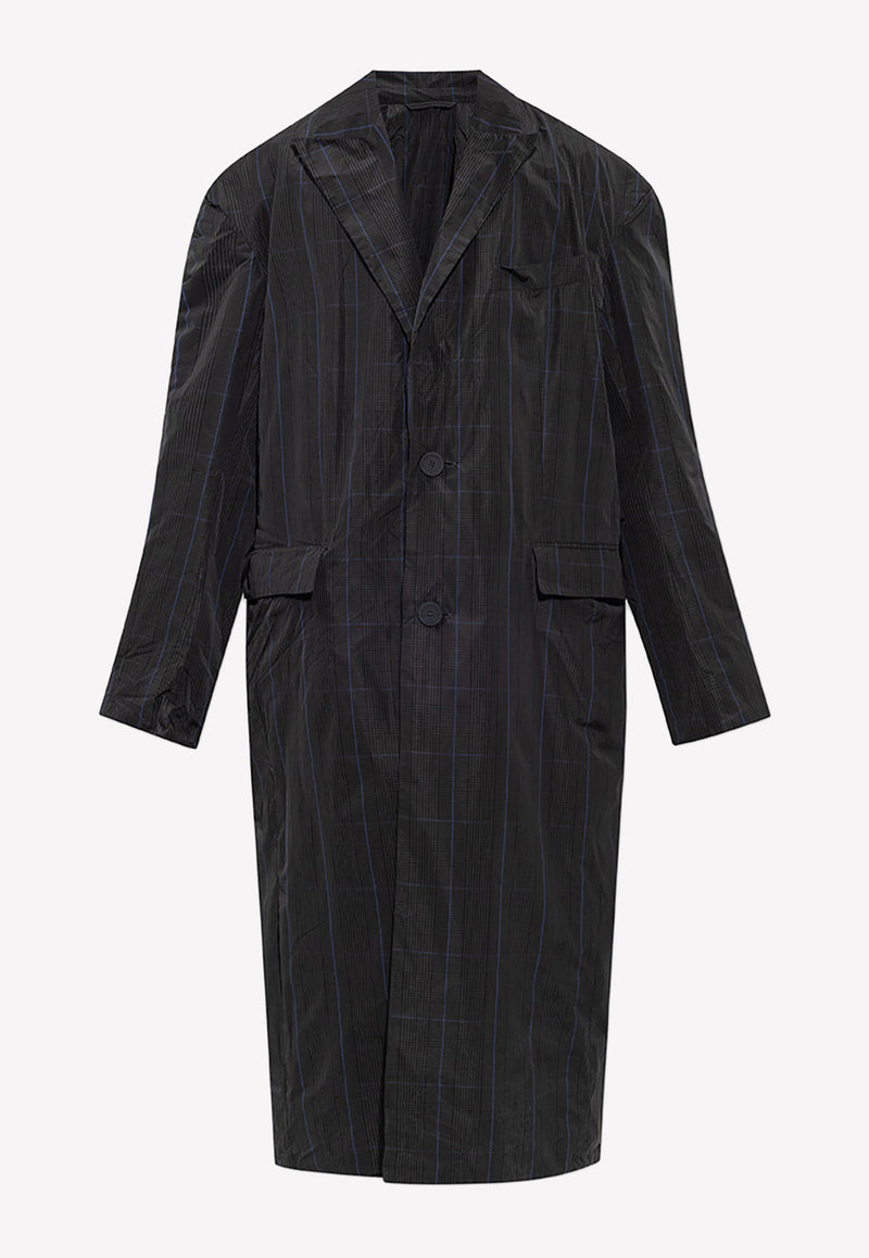 Balenciaga Long Coat in Tech Fabric 720027 TNO74-1240 Gray