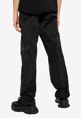 Balenciaga Wrinkled-Effect Pants Black 720217 TMO05-1000