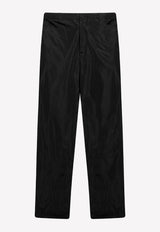 Balenciaga Wrinkled-Effect Pants Black 720217 TMO05-1000