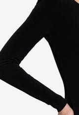 Balenciaga Stretch Crepe A-line Midi Dress Black 725090 TMO70-1000