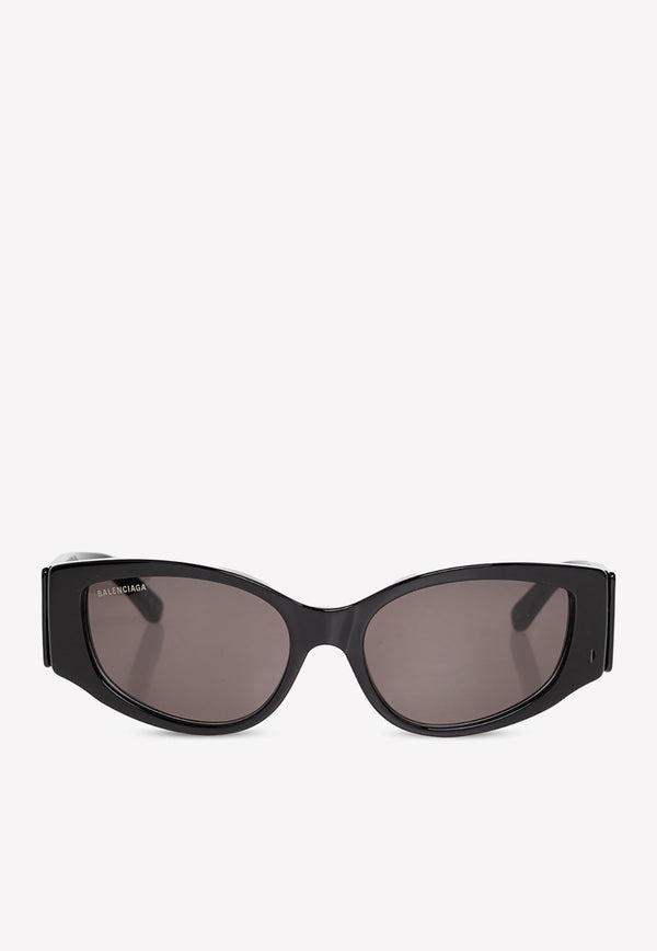 Balenciaga D-Frame Logo Sunglasses  Black 725186 T0039-1000