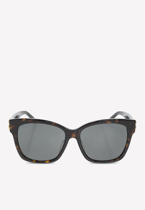 Balenciaga Dynasty Square Sunglasses Brown 628246 T0001-7223