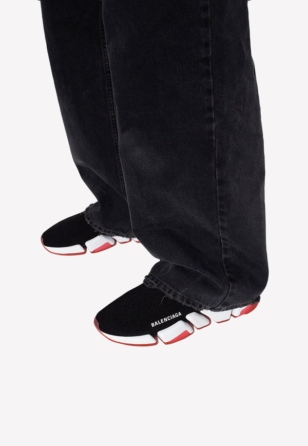 Balenciaga Speed 2.0 Primeknit Sock Sneakers Black 654045 W2DI2-1096