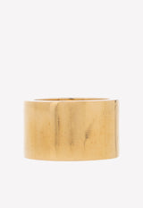 Balenciaga BB 2.0 Crystal Paved Ring Gold 718730 TZ05G-1376
