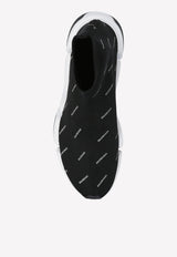 Balenciaga Speed 2.0 Primeknit Logo Sneakers Black 617239 W2DF1-1098