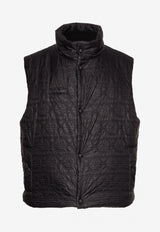 Salvatore Ferragamo Padded Gancini Jacquard Nylon Vest Black 140803 N 747306 BLACK