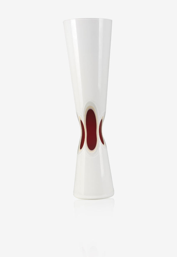 Venini Accenti Glass Vase White 753.93