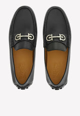 Salvatore Ferragamo Grazioso Gancini Loafers in Buffalo Leather Black 020983 GRAZIOSO 758351 NERO