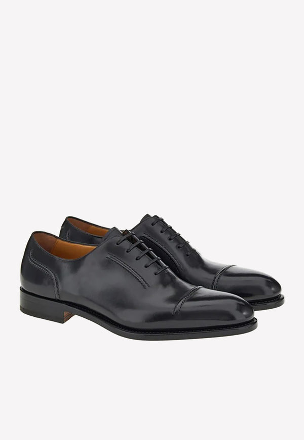 Salvatore Ferragamo Giave Oxford Shoes in Calf Leather Black 021030 GIAVE 758444 NERO