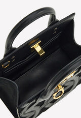 Salvatore Ferragamo Studio Box Top Handle Bag Black 212956 ST BOX MINI 759405 NERO
