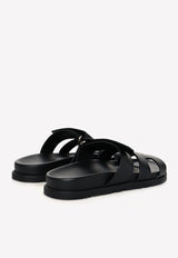 Hermès Chypre Sandals in Calfskin Black MFPSHCSC-Black
